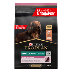 Сухой корм PRO PLAN® для взрослых собак, с высоким содержанием лосося 3 кг